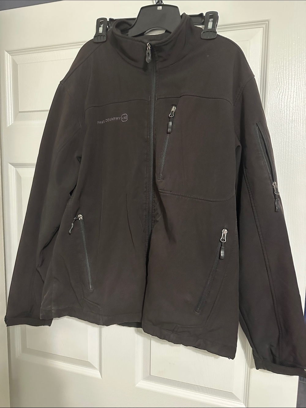 Free Country Men's Dark Brown Performance Softshell Jacket